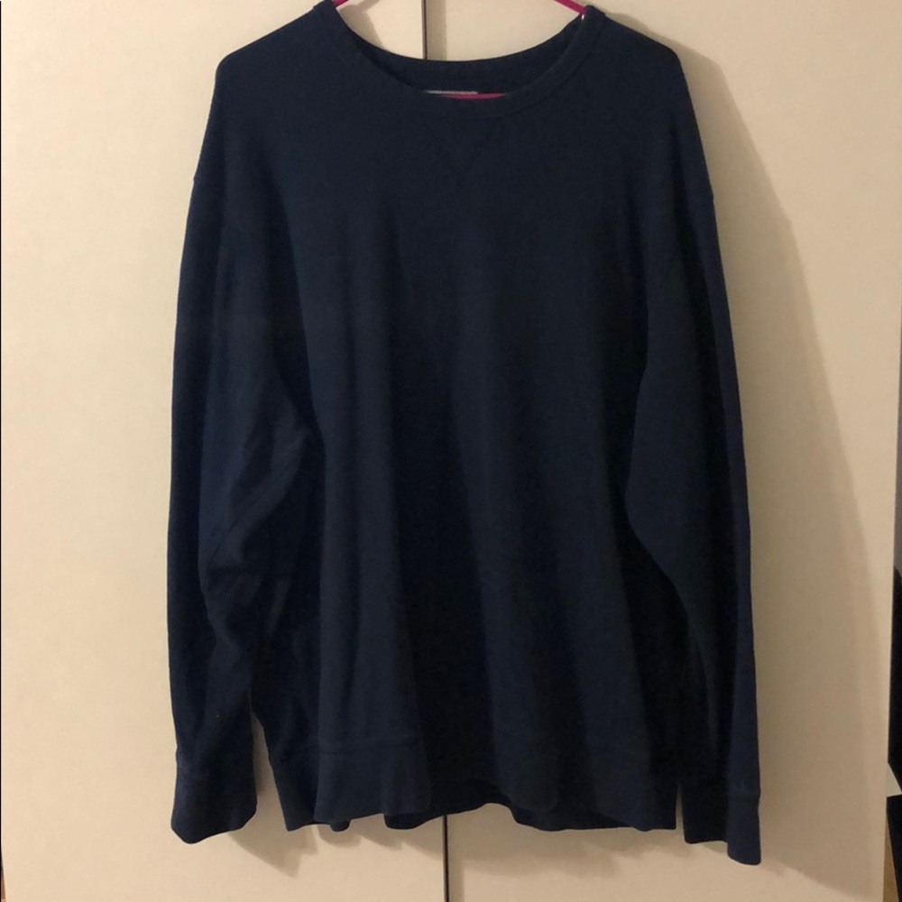 Navy Long Sleeve Crew Neck- Mens XXL